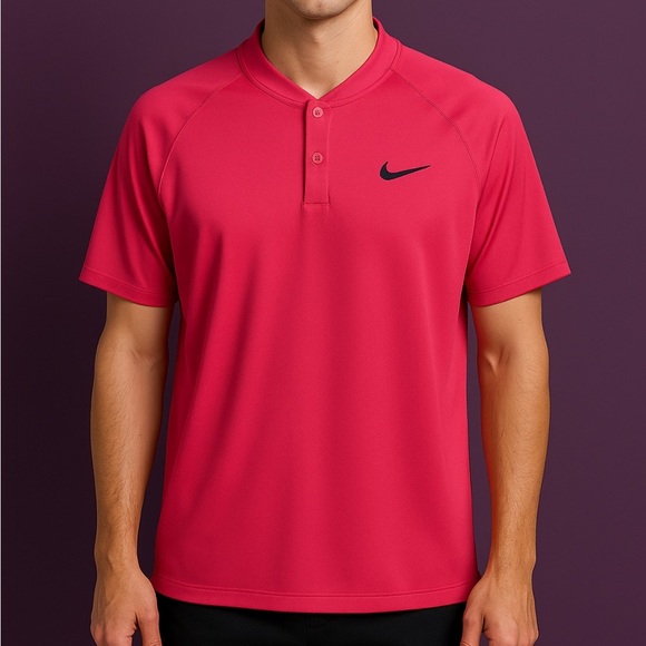 Nike Other - Nike Dry Momentum Polo XXL Pink Bold Performance Golf Shirt Athletic PGA Sporty